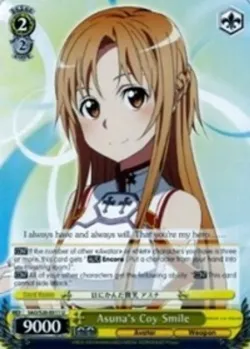 Asuna's Coy Smile #SAO/S26-E011 · Weiss Schwarz