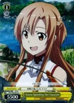 Asuna Spending Her Vacation #SAO/S26-E015 · Weiss Schwarz