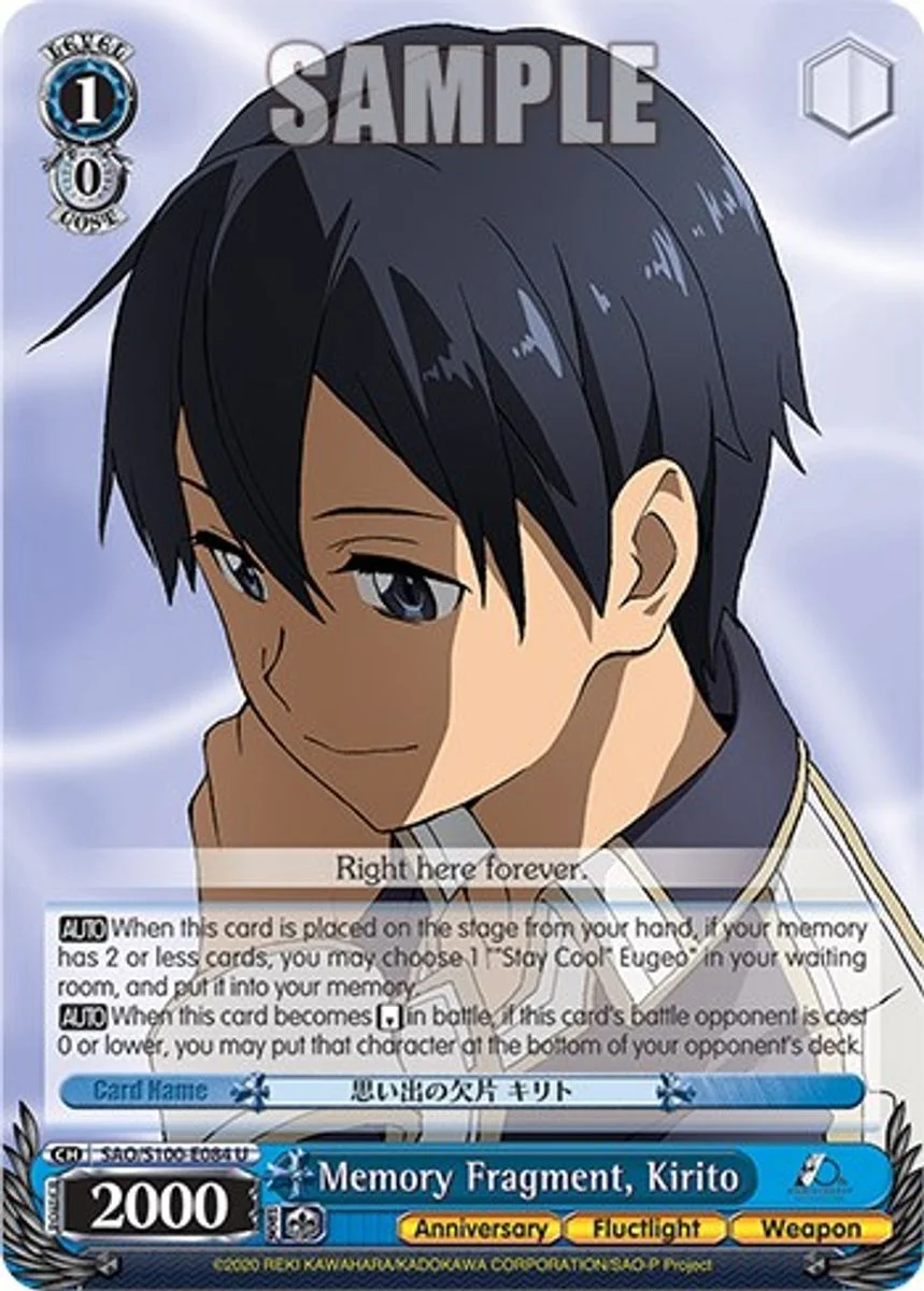 Memory Fragment, Kirito 「SAO/S100-E084」「EN」