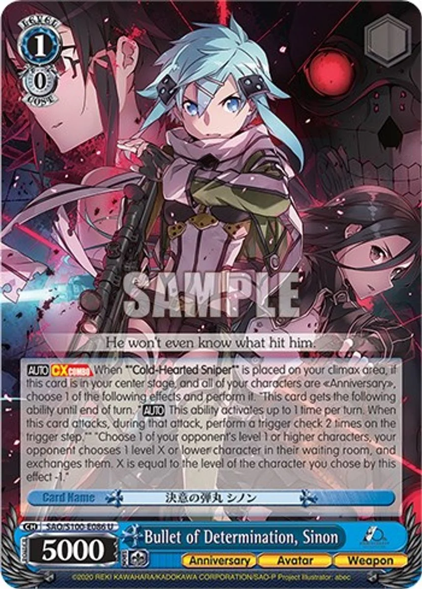 Bullet of Determination, Sinon 「SAO/S100-E086」「EN」