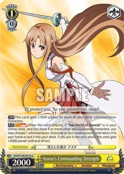 Asuna's Commanding Strength #SAO/S100-E010 · Weiss Schwarz