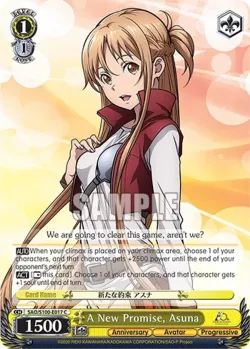 A New Promise, Asuna #SAO/S100-E017 · Weiss Schwarz