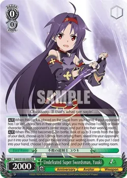 Undefeated Super Swordsman, Yuuki #SAO/S100-E029 · Weiss Schwarz