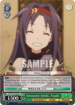 Innocent Smile, Yuuki #SAO/S100-E036 · Weiss Schwarz