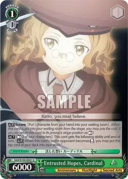 Entrusted Hopes, Cardinal #SAO/S100-E041 · Weiss Schwarz
