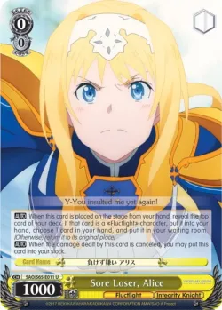 Sore Loser, Alice #SAO/S65-E011 · Weiss Schwarz