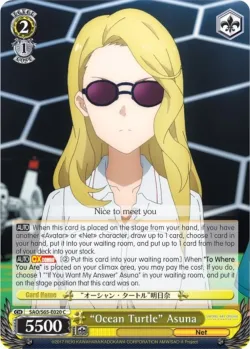 "Ocean Turtle" Asuna #SAO/S65-E020 · Weiss Schwarz