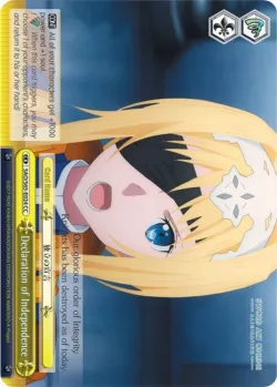 Declaration of Independence #SAO/S65-E024 · Weiss Schwarz