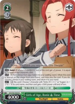 Girls of Age, Ronie & Tiese #SAO/S65-E029 · Weiss Schwarz
