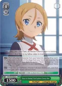 "Sister-In-Training" Fizel Synthesis Twenty-Nine #SAO/S65-E034 · Weiss Schwarz