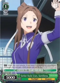 Serlut Style User, Sortiliena #SAO/S65-E038 · Weiss Schwarz