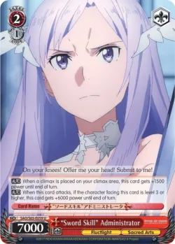 "Sword Skill" Administrator 「SAO/S65-E059」「EN」