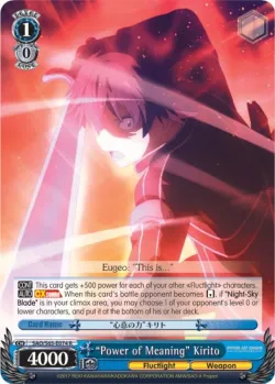 "Power of Meaning" Kirito 「SAO/S65-E074」「EN」
