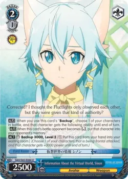 Information About the Virtual World, Sinon 「SAO/S65-E084」「EN」