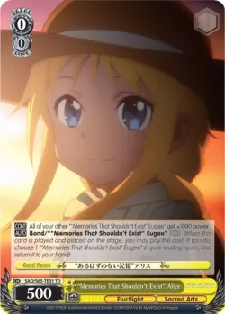 "Memories That Shouldn't Exist" Alice 「SAO/S65-TE01」「EN」
