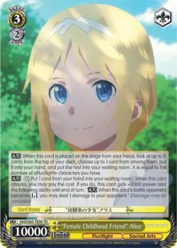 "Female Childhood Friend" Alice 「SAO/S65-TE06」「EN」