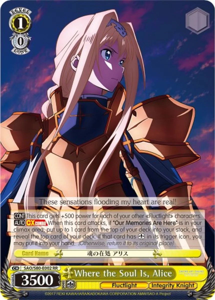 Where the Soul Is, Alice 「SAO/S80-E002」「EN」