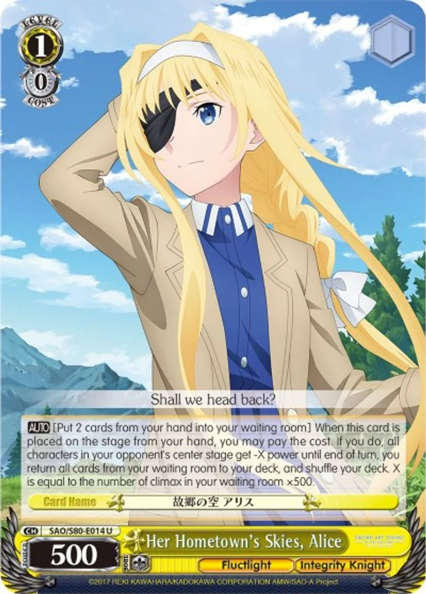 Her Hometown's Skies, Alice 「SAO/S80-E014」「EN」