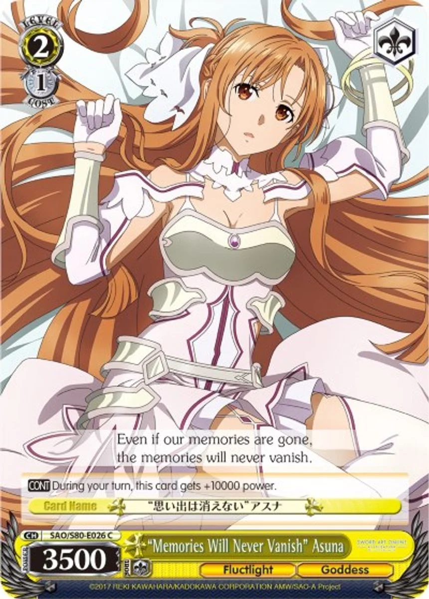 "Memories Will Never Vanish" Asuna 「SAO/S80-E026」「EN」