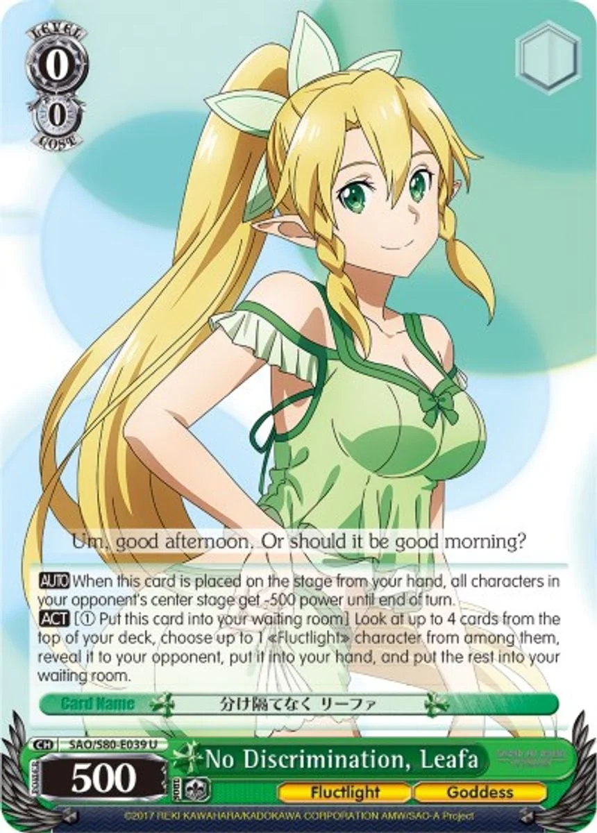 No Discrimination, Leafa 「SAO/S80-E039」「EN」