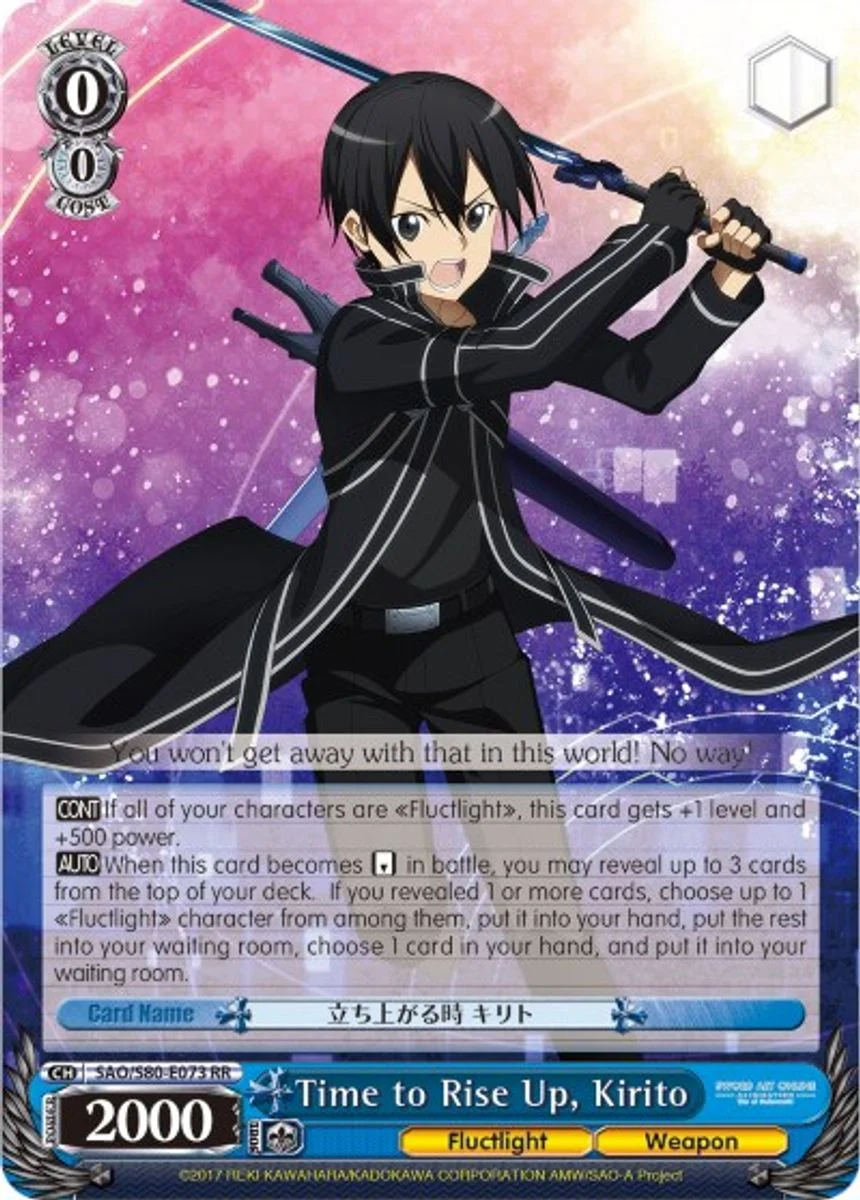 Time to Rise Up, Kirito 「SAO/S80-E073」「EN」