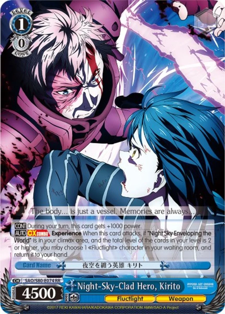 Night-Sky-Clad Hero, Kirito 「SAO/S80-E074」「EN」