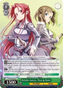Reliable Juniors, Tiese & Ronie #SAO/S80-E035 · Weiss Schwarz