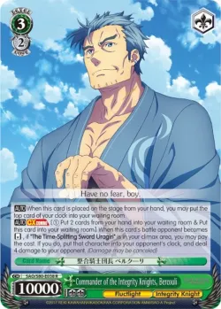 Commander of the Integrity Knights, Bercouli #SAO/S80-E038 · Weiss Schwarz