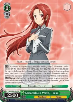 Miraculous Wish, Tiese #SAO/S80-E041 · Weiss Schwarz
