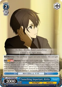Something Important, Kirito 「SAO/S80-E088」「EN」