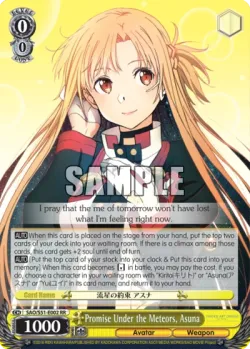Promise Under the Meteors, Asuna #SAO/S51-E002 · Weiss Schwarz