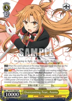 Overcoming Fear, Asuna #SAO/S51-E003 · Weiss Schwarz
