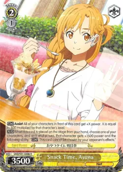 Snack Time, Asuna #SAO/S51-E006 · Weiss Schwarz