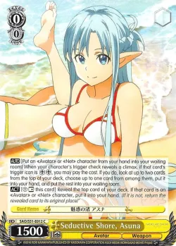 Seductive Shore, Asuna #SAO/S51-E012 · Weiss Schwarz