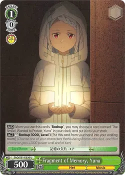 Fragment of Memory, Yuna #SAO/S51-E030 · Weiss Schwarz