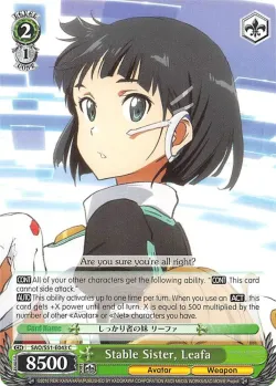Stable Sister, Leafa #SAO/S51-E043 · Weiss Schwarz