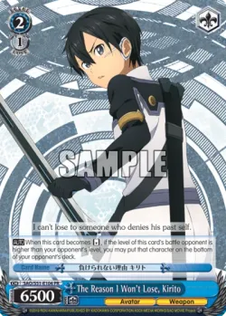 The Reason I Won't Lose, Kirito 「SAO/S51-E104」「EN」