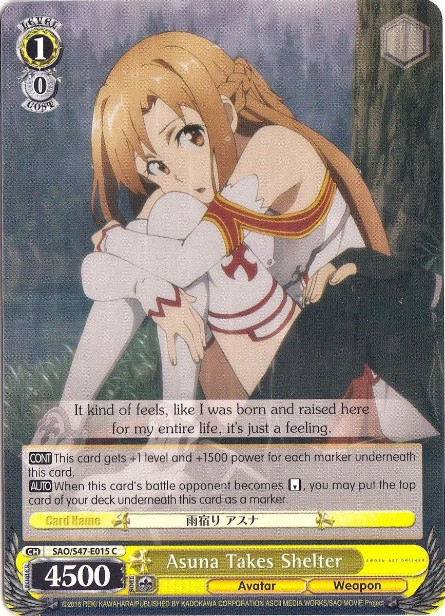 Asuna Takes Shelter 「SAO/S47-E015」「EN」