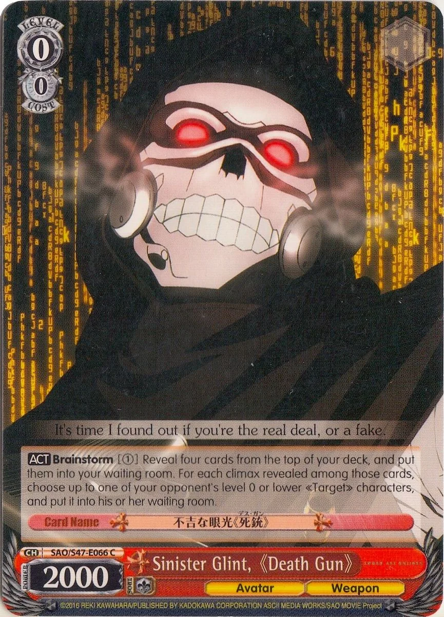 Sinister Glint,《Death Gun》 「SAO/S47-E066」「EN」