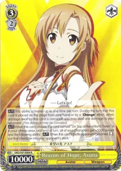Beacon of Hope, Asuna #SAO/S47-E004 · Weiss Schwarz