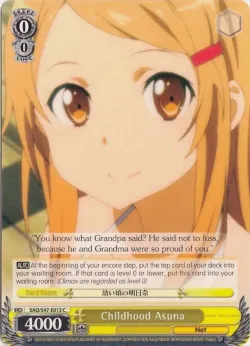 Childhood Asuna #SAO/S47-E013 · Weiss Schwarz