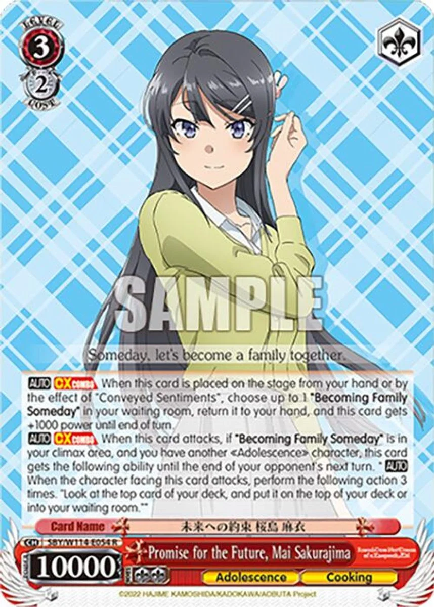 Promise for the Future, Mai Sakurajima 「SBY/W114-E054」「EN」