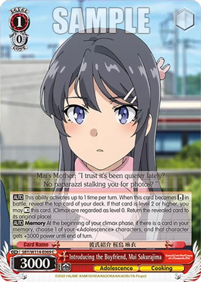 Introducing the Boyfriend, Mai Sakurajima 「SBY/W114-E069」「EN」