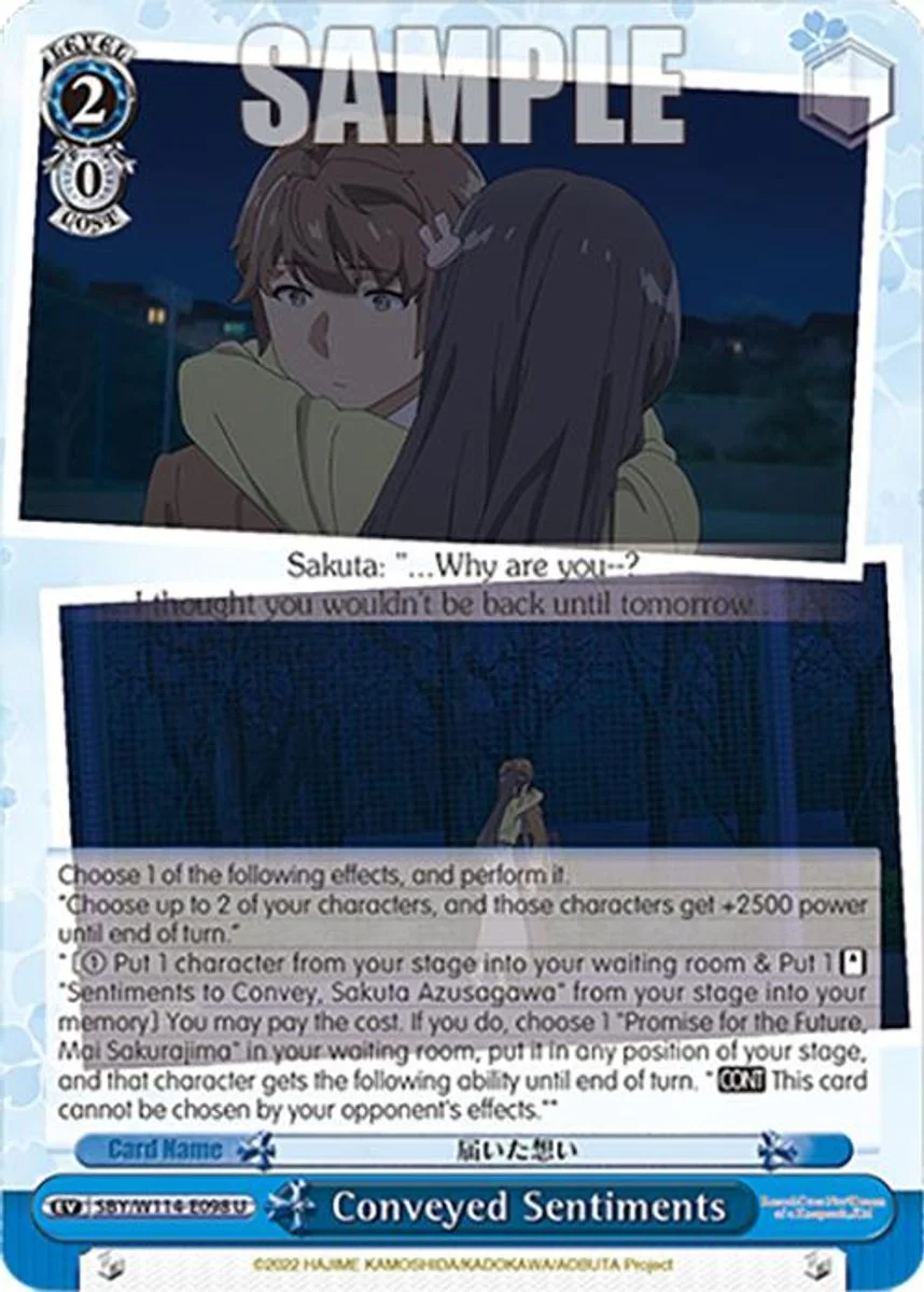 Conveyed Sentiments 「SBY/W114-E098」「EN」