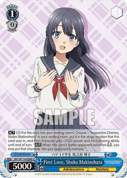 First Love, Shoko Makinohara 「SBY/W114-E086」「EN」