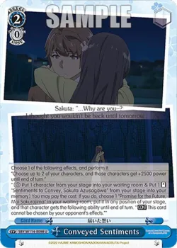 Conveyed Sentiments 「SBY/W114-E098」「EN」