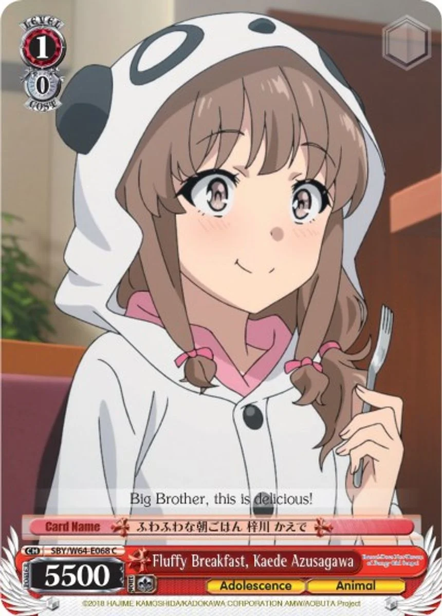 Fluffy Breakfast, Kaede Azusagawa 「SBY/W64-E068」「EN」