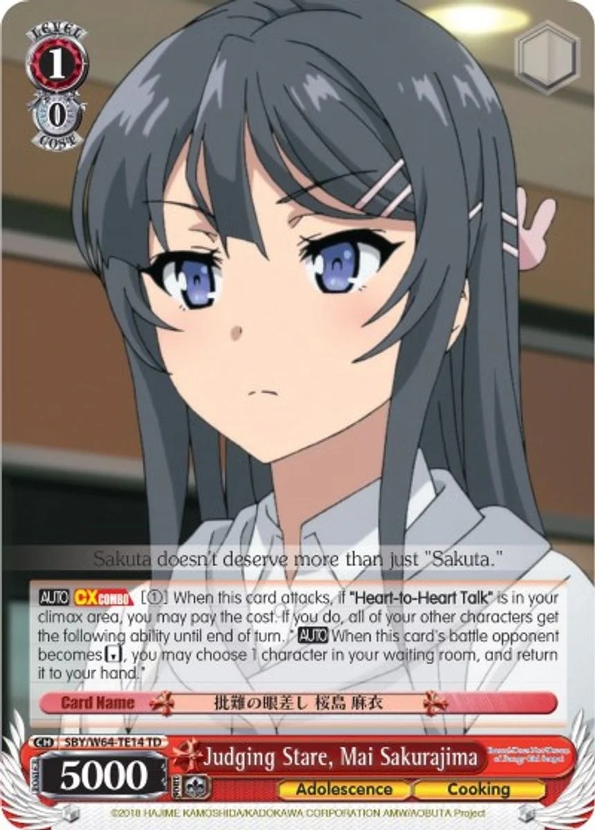Judging Stare, Mai Sakurajima 「SBY/W64-TE14」「EN」
