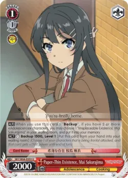 Paper-Thin Existence, Mai Sakurajima 「SBY/W64-E059」「EN」