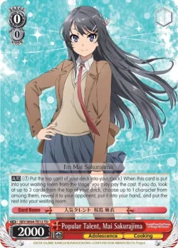 Popular Talent, Mai Sakurajima 「SBY/W64-TE12」「EN」